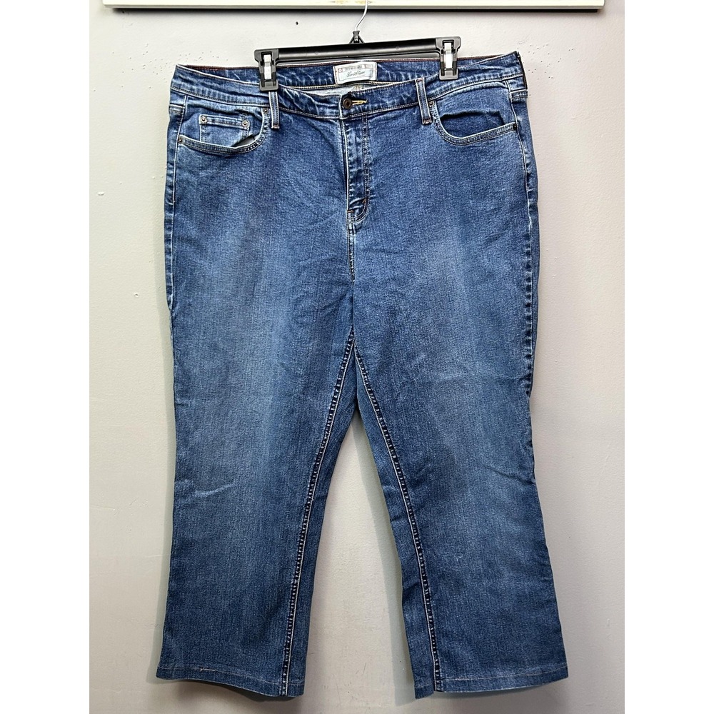 Signature‎ By Levi Strauss Jeans Womens 22W Blue Bootcut Hemmed Stretch Denim